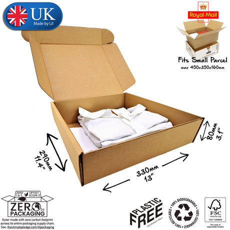 33x29x8cm Cardboard Postal Box for clothes