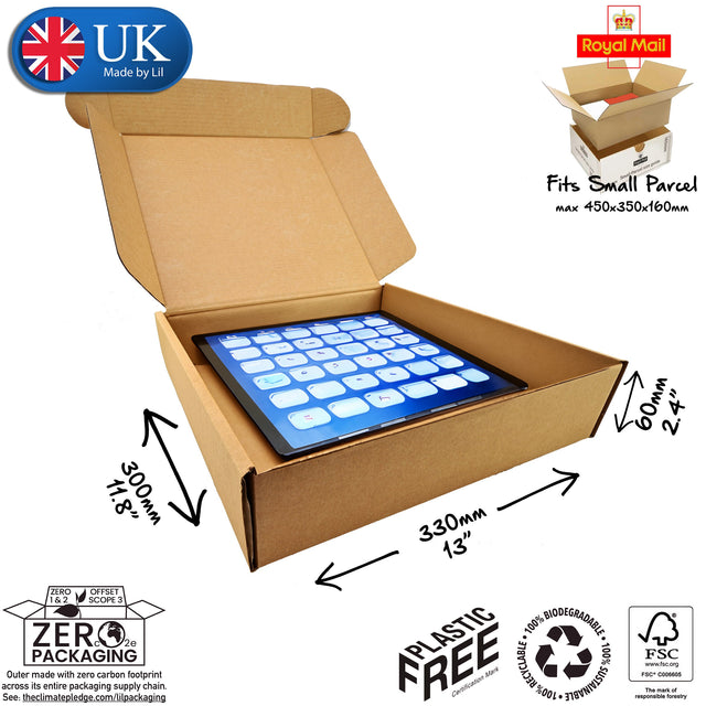 33x30x6cm Cardboard Postal Box for tablets