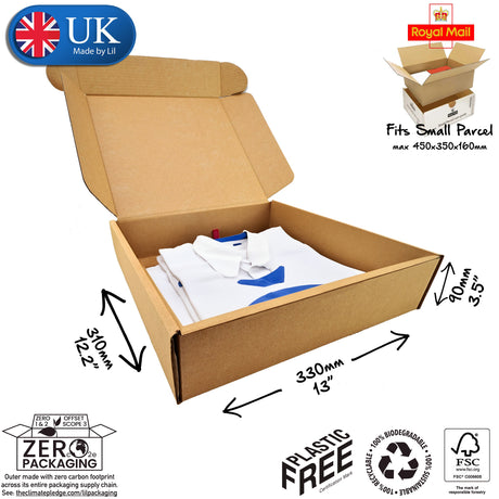 33x31x9cm Cardboard Postal Box for clothes