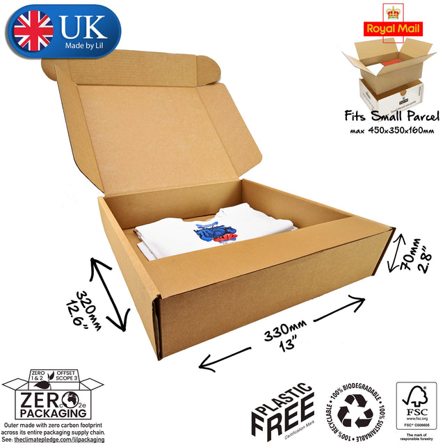 33x32x7cm Cardboard Postal Box for clothes