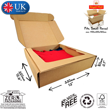 33x32x8cm Cardboard Postal Box for clothes