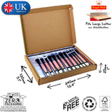 34x13x2.5cm (13x5x1" inches) Cardboard Postal Box for makeup brushes