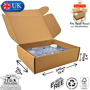 34x13x6cm Cardboard Postal Box for technology