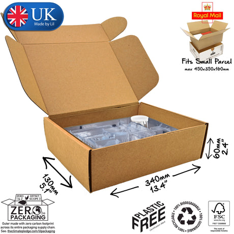 34x13x6cm Cardboard Postal Box for technology