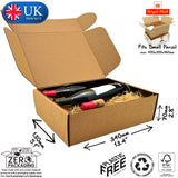 34x13x7cm Cardboard Postal Box for wine