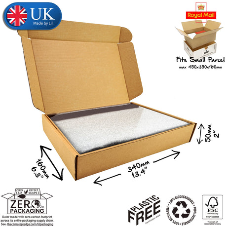 34x16x5cm Cardboard Postal Box for scalves