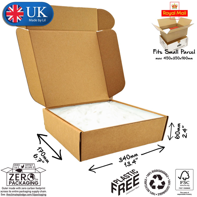 34x17x6cm Cardboard Postal Box for skin care