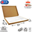 34x20x2.5cm (13x8x1" inches) Cardboard Postal Box for documents