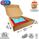 34x23x8cm (13x9x3" inches) Cardboard Postal Box for clothes
