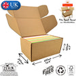 34x24x12cm Cardboard Postal Box for books