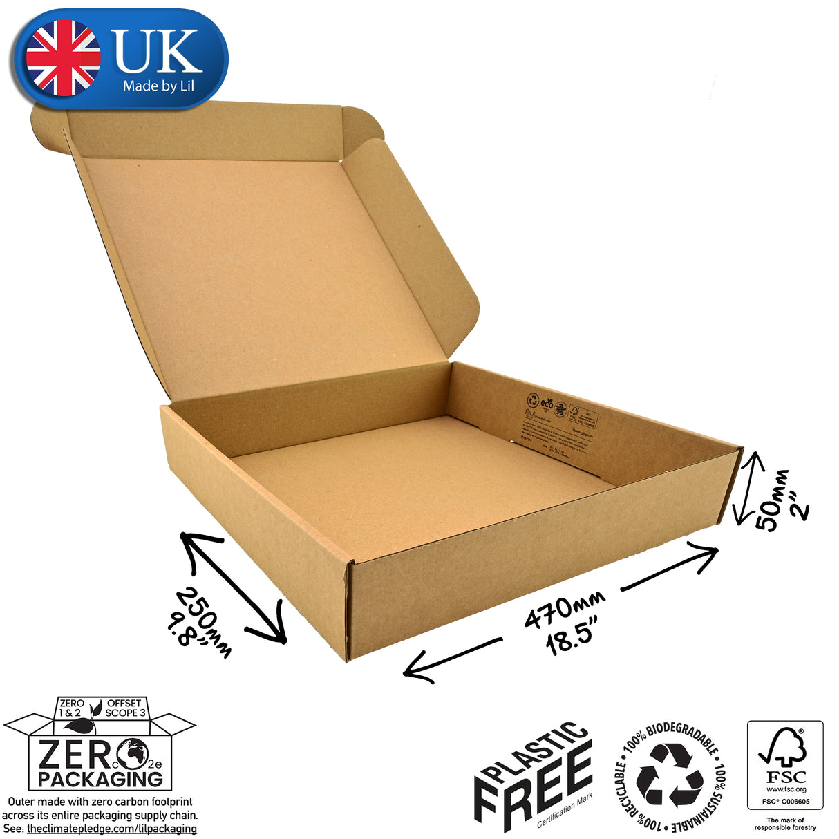 47x25x5cm Cardboard Postal Box