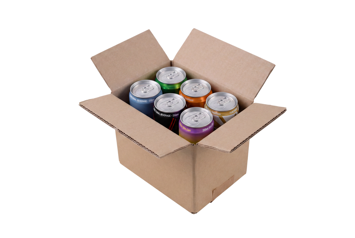 6 x 250ml Slim Can Boxes - RTD, Seltzer & Craft Can Shipping