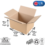 Box2 Heavy Duty Single Wall Cardboard Boxes 274 x 238 x 181mm (10.8 x 9.4 x 7.1")