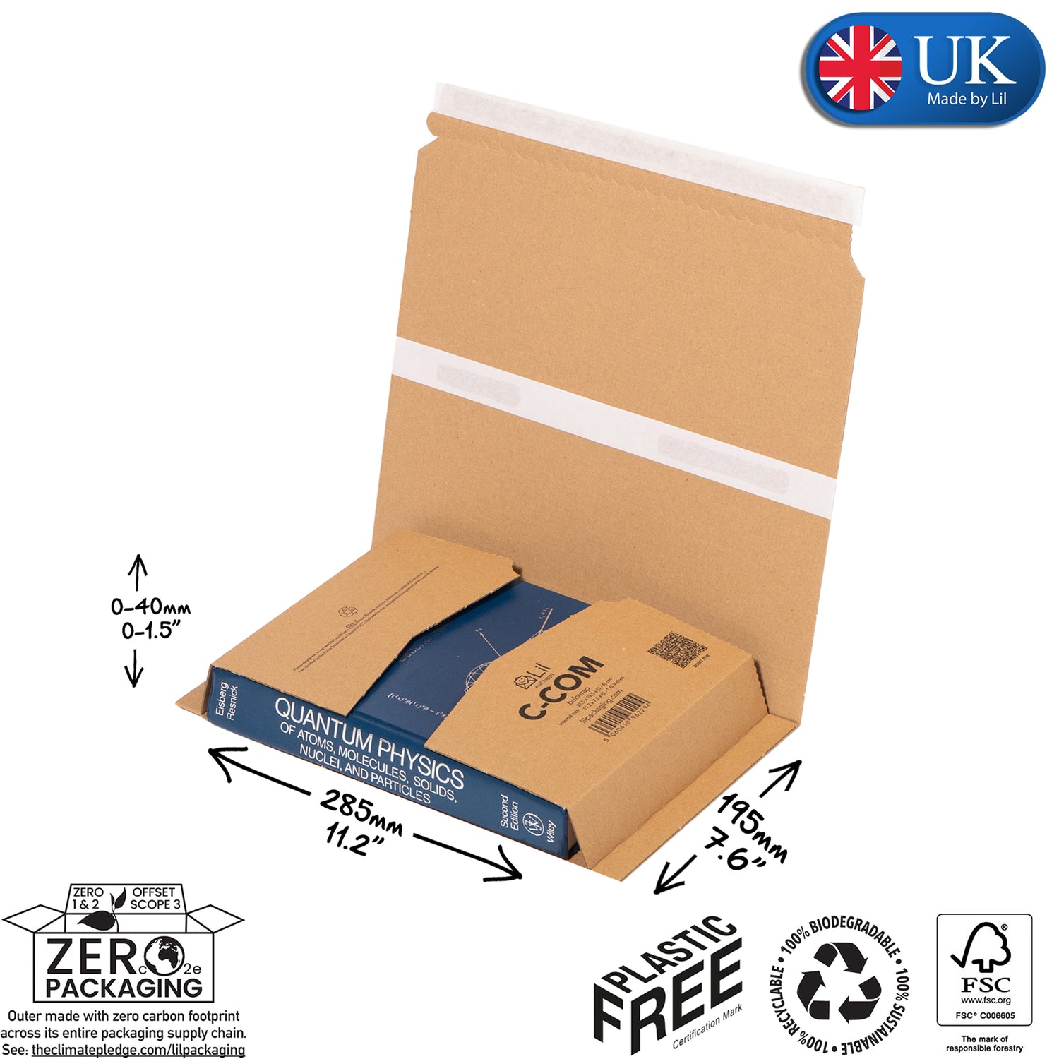 Book Wraps | UK Made – Lil Packaging Ecommerce Packaging