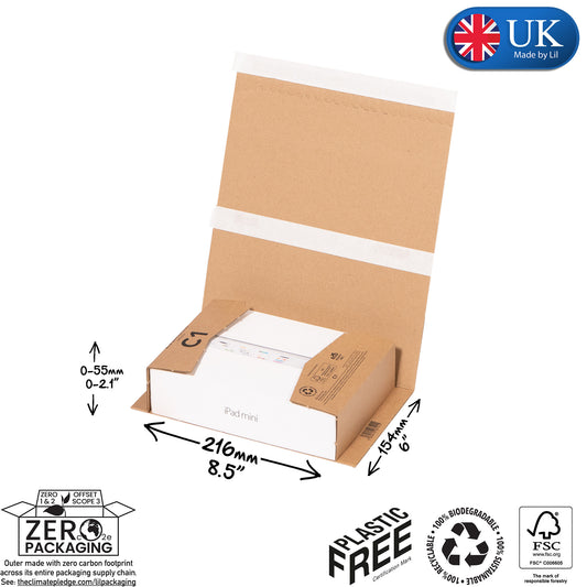 C1 Book Wraps Cardboard Packaging | Lil Packaging