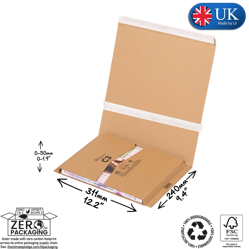 C1 Book Wraps | UK Packaging – Lil Packaging E-Commerce Packaging