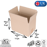 CDW001 Double Wall Cardboard Boxes 229 x 152 x 152mm (9 x 6 x 6")