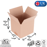 CSW001 Single Wall Cardboard Boxes 127 x 127 x 127mm (5 x 5 x 5")