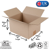 CSW011 Single Wall Cardboard Boxes 305 x 229 x 152mm (12 x 9 x 6")