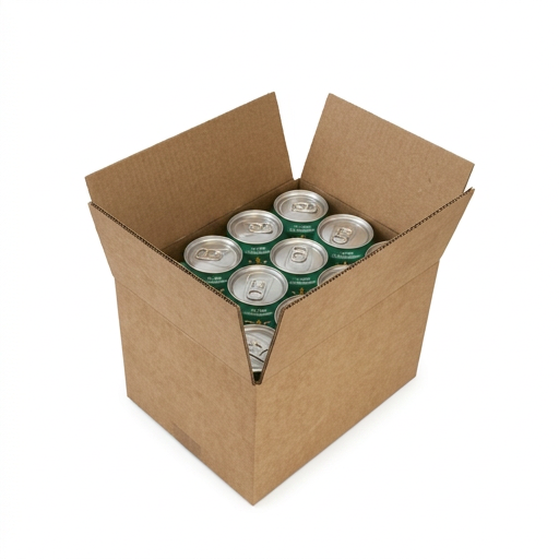 12 x 250ml Slim Can Boxes – Double Wall Shipping & Postal Packaging