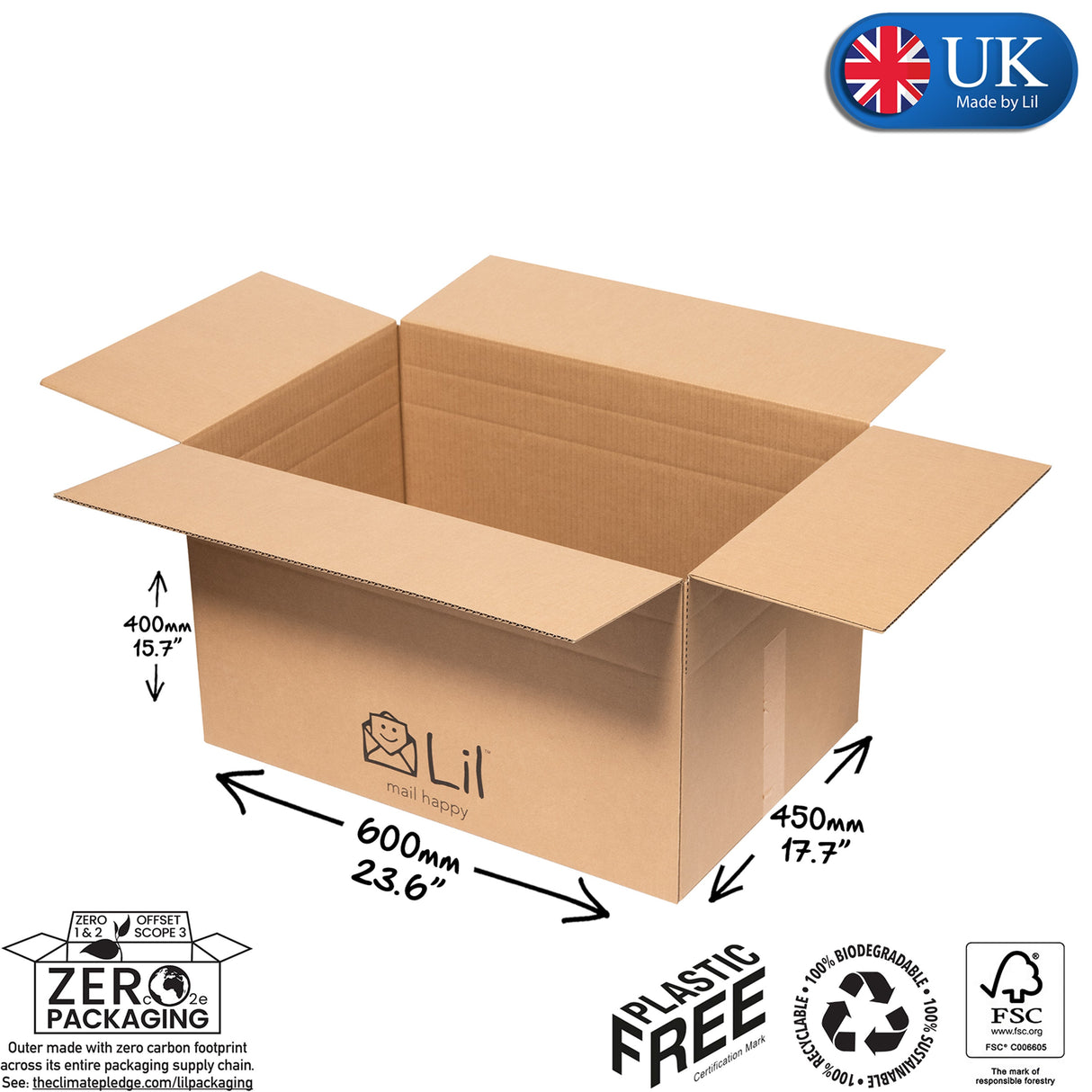 K40 Single Walled Cardboard Box | Lil Packaging