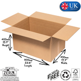 K40 Variable Height Single Wall Cardboard Boxes 600 x 450 x 250-400mm