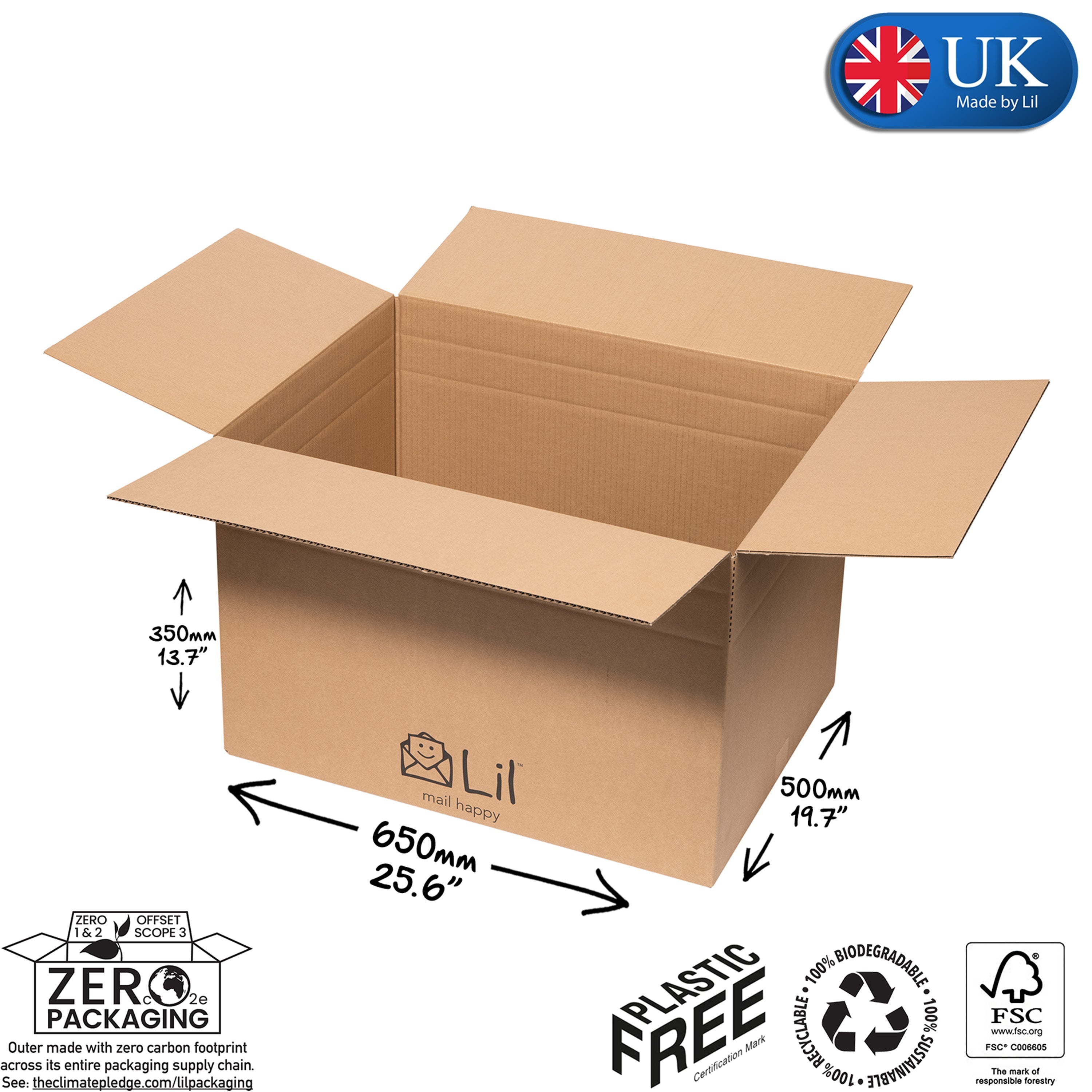 K50 Single Walled Cardboard Box | UK Packaging – Lil