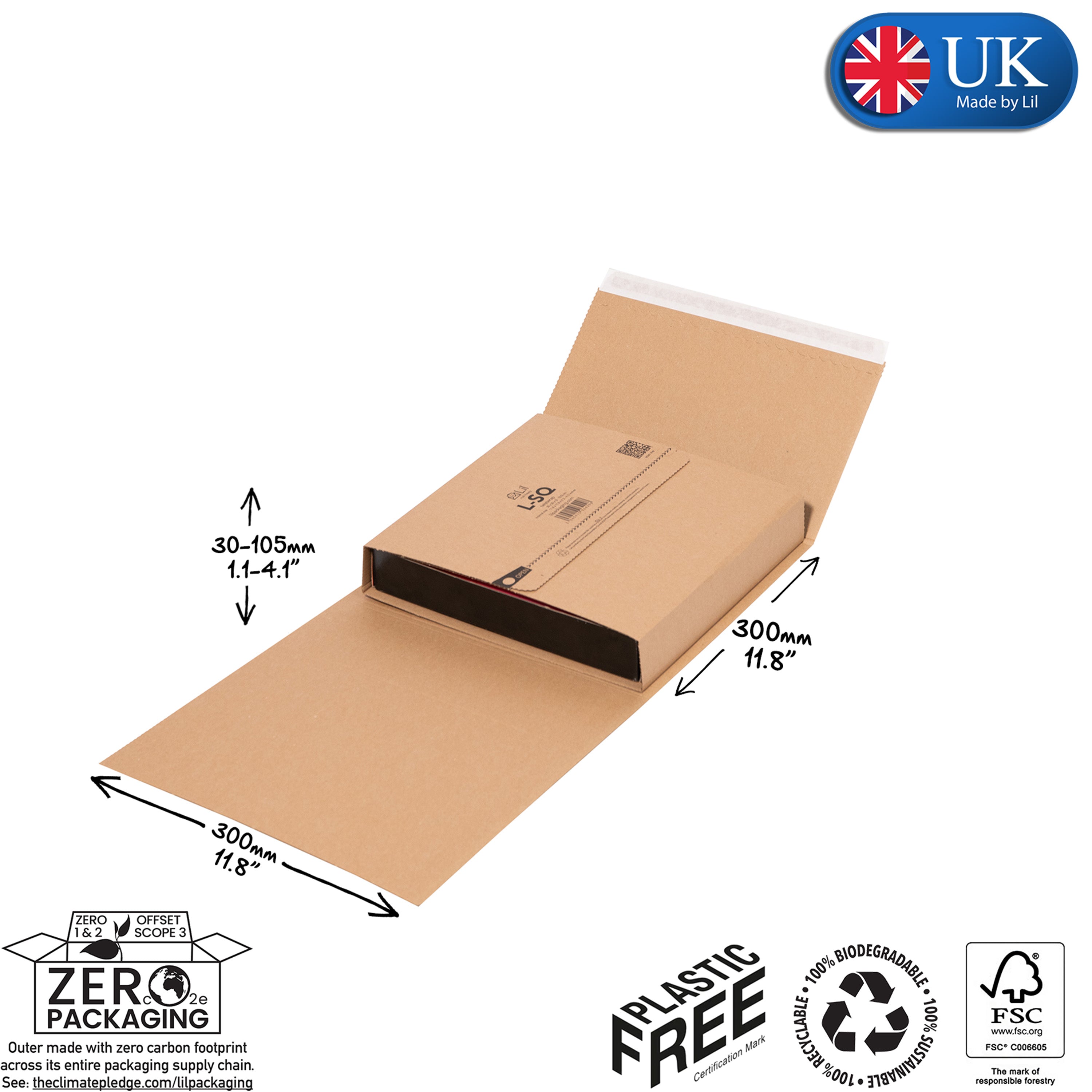L-SQ Twistwrap Cardboard Packaging | Lil Packaging