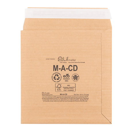 M-CD Cardboard Envelope Mailer | Lil Packaging