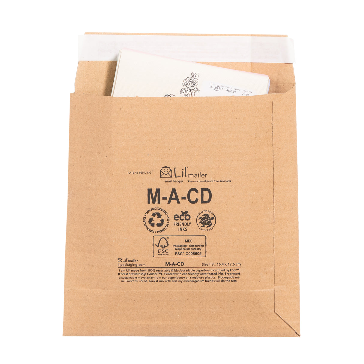 M-CD Cardboard Envelope Mailer | Lil Packaging