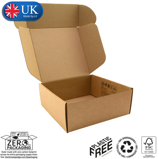 10x10x10 e-commerce postal box. Every dimension possible. No tooling costs. 
