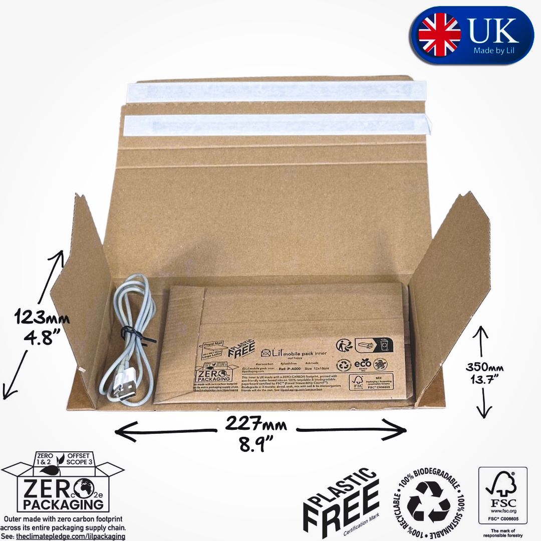 Letterbox-Friendly Mobile Phone Mailer with Protective Insert