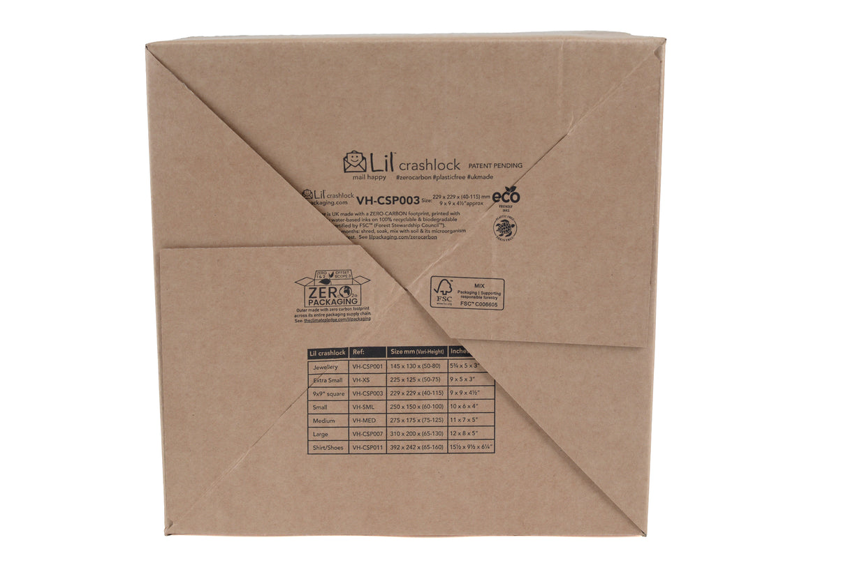 Lil Crashlock CSP003 Variable Height Crash Lock Square 9 x 9" Box