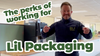 Lil Packaging team video highlighting the employee perks and benefits of working at this eco-friendly packaging company.