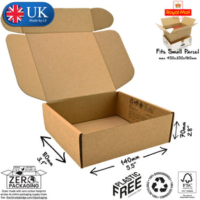 14x8x7cm Cardboard Postal Box Lil Packaging