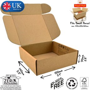 15x14x7cm Cardboard Postal Box Lil Packaging