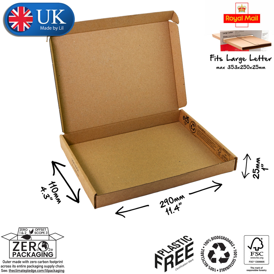 29x11x2.5cm Cardboard Postal Box