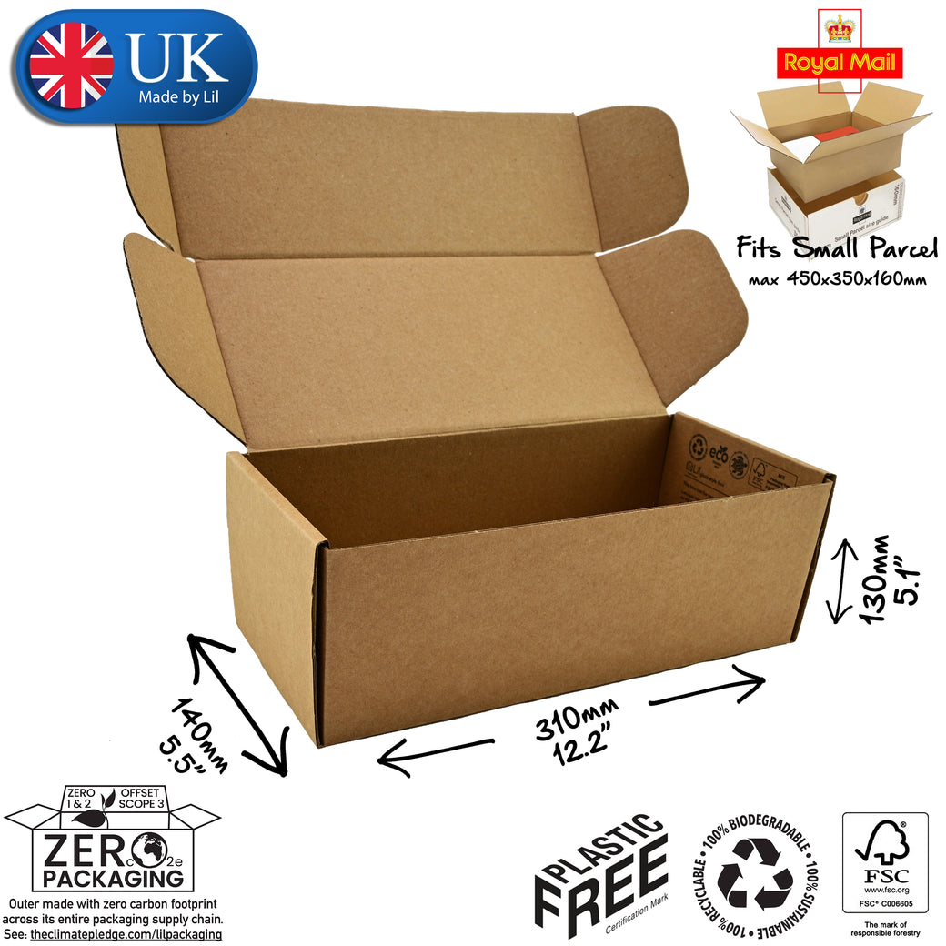 31x14x13cm Cardboard Postal Box Lil Packaging