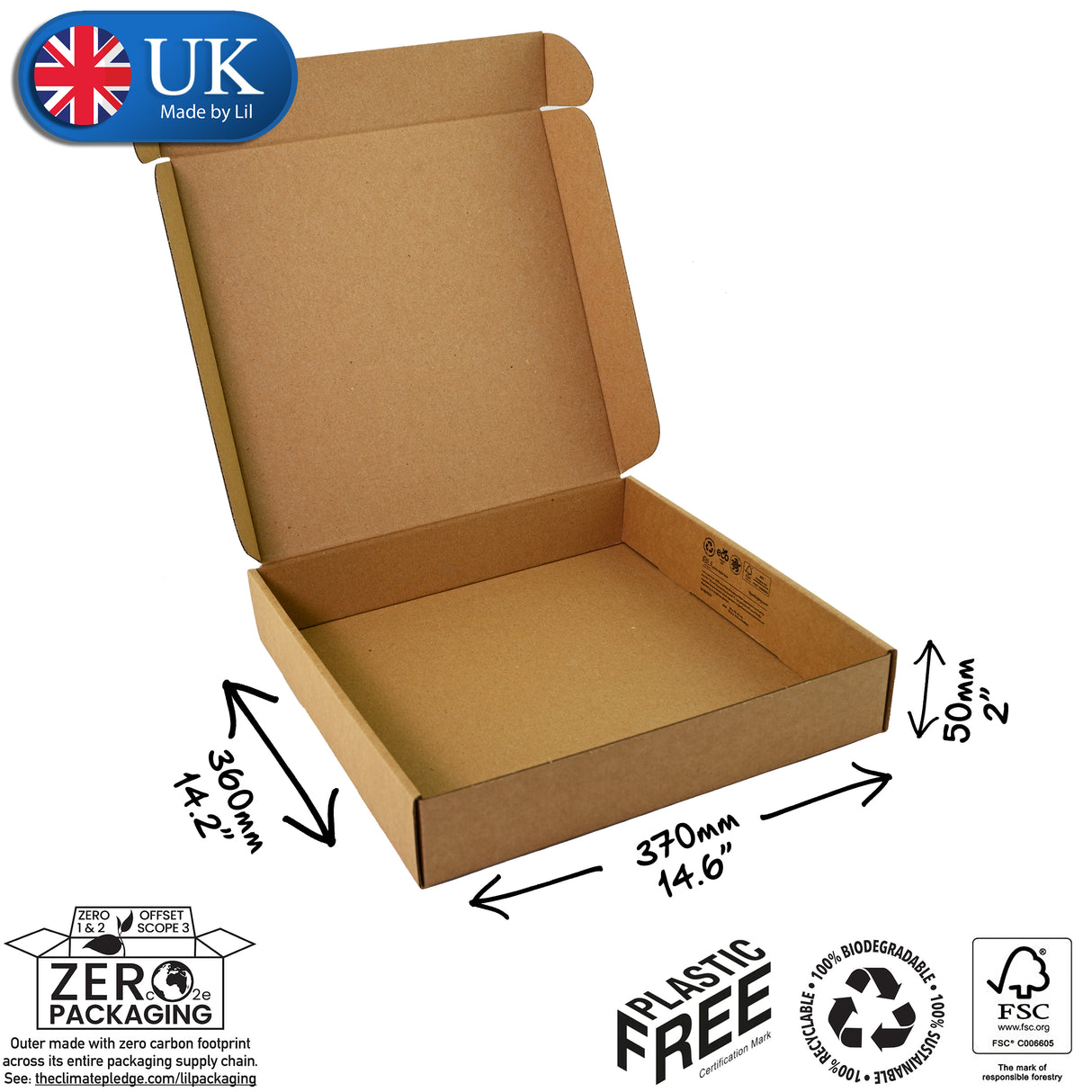 37x36x5cm Cardboard Postal Box