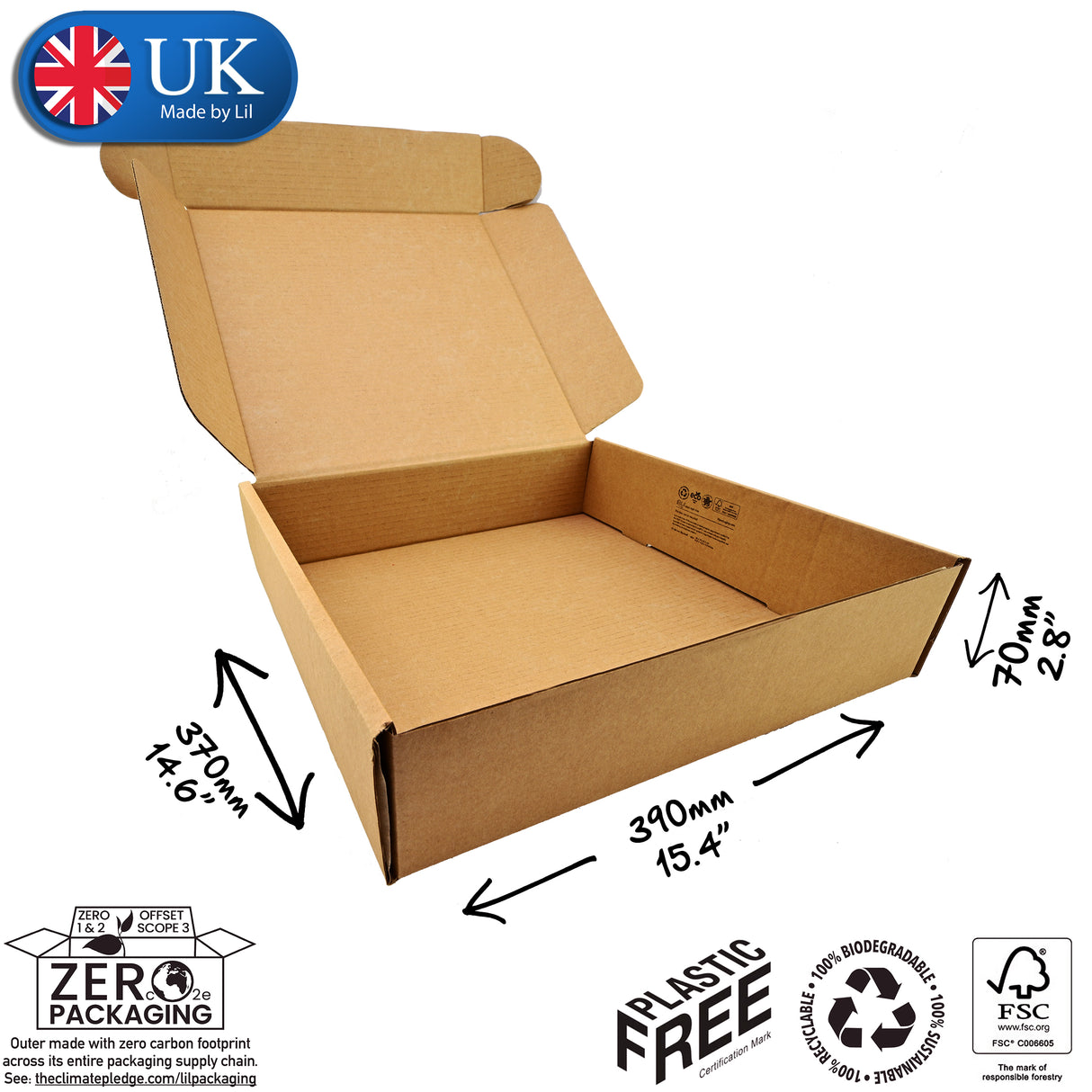 39x37x7cm Cardboard Postal Box